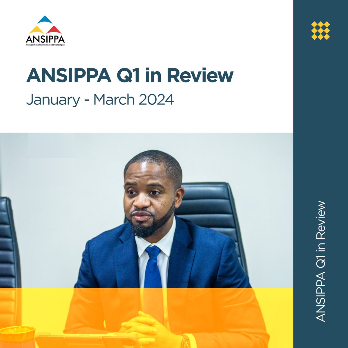 ANSIPPA's tweet image. Key achievements and initiatives undertaken by the Agency during the first quarter of the year.

#ansippa #investanambra #progressreport