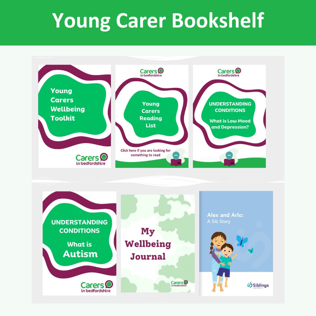 Are your kids looking for something to do this week? Why not explore our Young Carer Bookshelf? We have some really great resources for wellbeing and learning and even a book to download and read. Visit here: carersinbeds.org.uk/help-for-carer… #youngcarer #wecareforcarers #bedfordshire