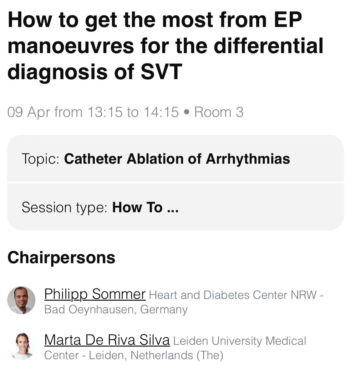 One of the many reasons to stay until the very end of #EHRA2024: 🫶🏼🫀 learn all about EP manoeuvres in this session with @Phiso_de @martaderiva @micaela_ebert @RachelterBekke 🕒 13.15 📍 Room 3