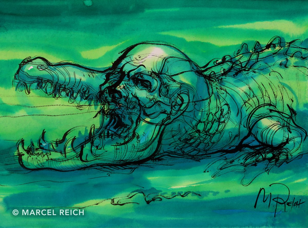 Reptile Instinct / ink, watercolor / 48 x 33 cm
#darkpainting #surrealart #イラスト