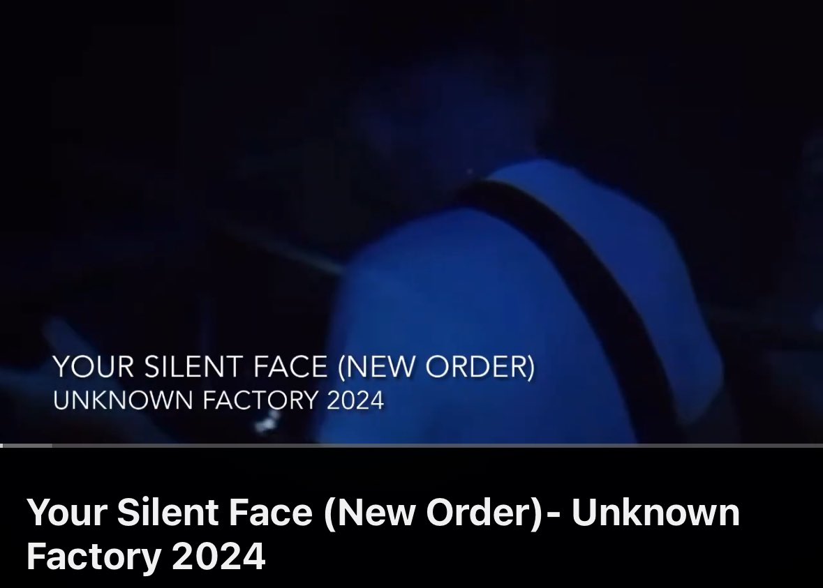 Your Silent Face (New Order)- Unknown Factory 2024 youtu.be/TonRyWSHjk4?si… via @YouTube #darkwave #newwave #postpunk #goth #joydivision #neworder - New Cover! @neworder