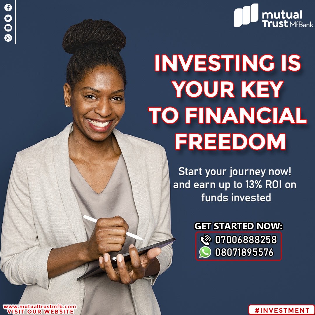 Investing offers a path towards financial independence. Start your journey now and earn up to 13% ROI on funds invested #investment #banking #tuesday #𝖇𝖍𝖞𝖁𝖙𝖗3𝖘 #independence #𝖒𝖈𝕽𝖝𝕮𝖙0𝖘 #finance