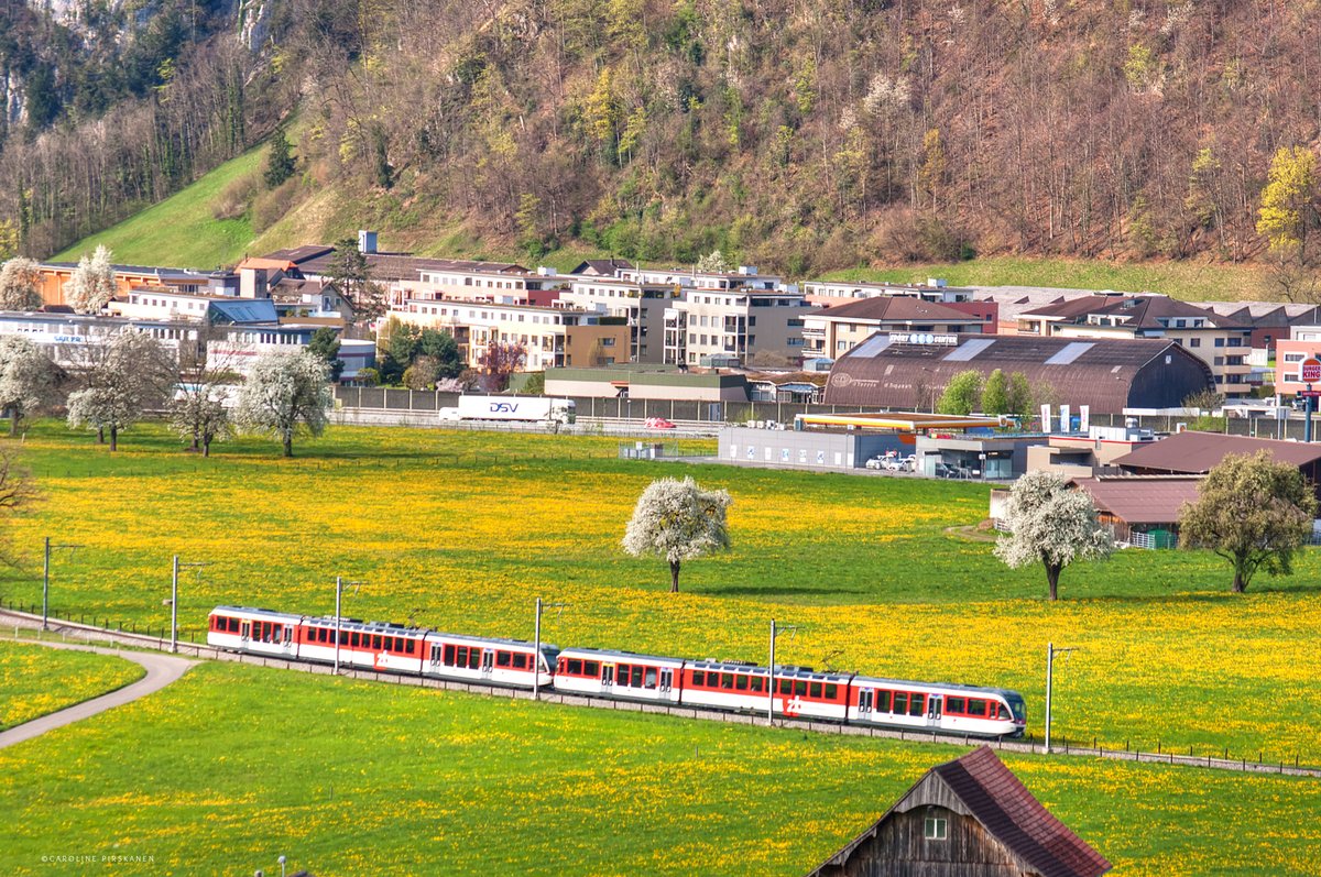 Frühling in Stans am Fusse des Stanserhorns 🌼 Morgen starten die Stanser Musiktage mit 40 Konzerten bis zum Sonntag. Am Samstag startet die Stanserhorn-Bahn in die Saison. ☀️ #Stans #Nidwalden #Schweiz #Switzerland @STMediaCH