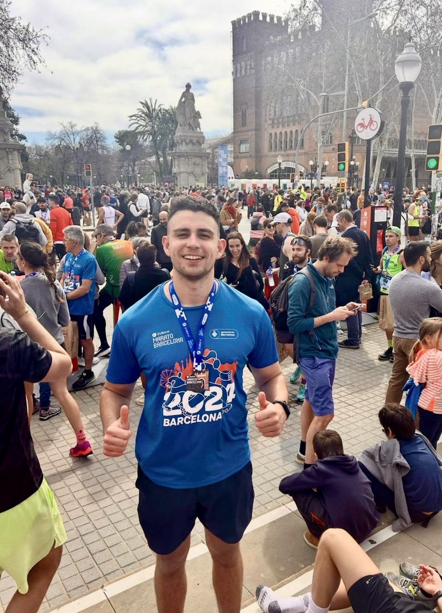 Huge thanks and congratulations to Josh, who ran the Barcelona marathon on the 10th March. He finished in under 4 hours and raised £780 for Jessica Brady CEDAR Trust. Great work, Josh! 👏 #earlydiagnosis #cancer #nevertooyoung #GPawareness