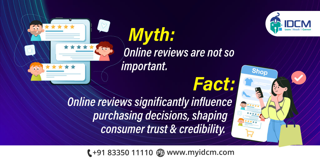 🔍 Don't fall for the myth!
Let's uncover the truth behind common misconceptions.
Learn the real keys to digital marketing success with us! 💪

#myIDCM #LearnWithIDCM #DigitalMarketing #IAmDigitalReady #digitallearning #myths #misconceptions #facts💯#reality #onlinereviews