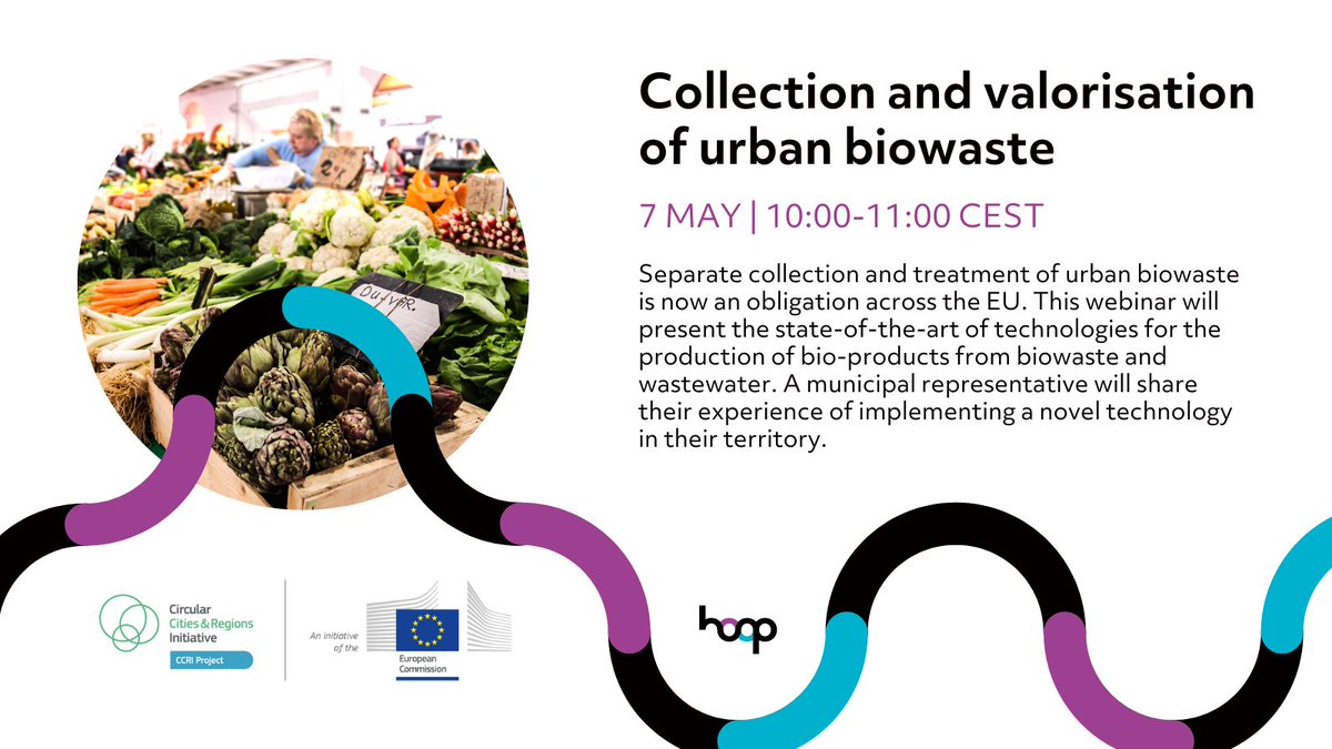 🌱 Join us for the Urban Circular Bioeconomy Webinar Series 2! Tune in for the first one and learn how cities can transform biowaste into sustainable products. 🏙️ Speakers from @CETENMA & AWM Münster will share insights! Don't miss out! Register: us06web.zoom.us/webinar/regist…