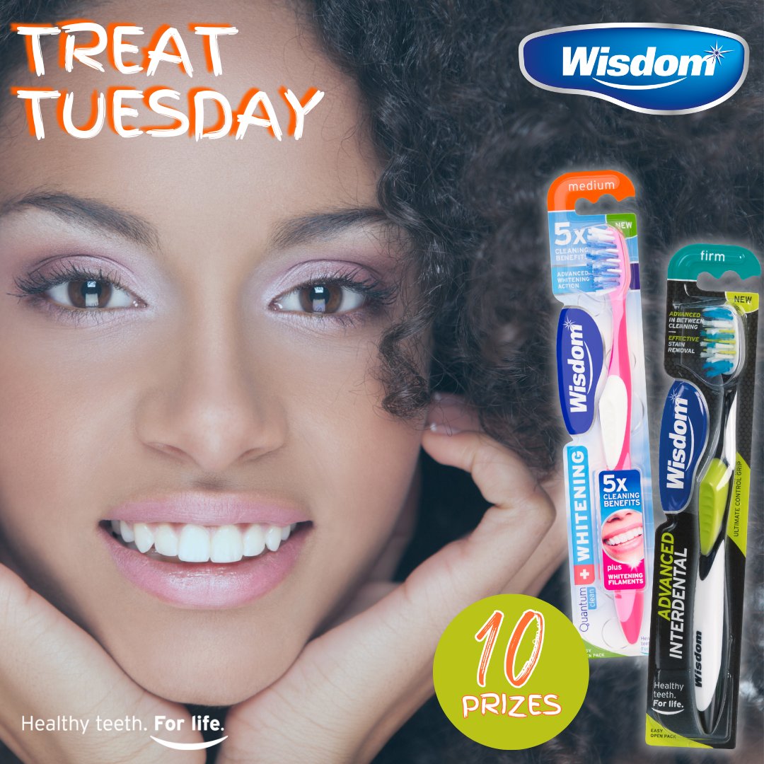 #Giveaway   
10 #prizes x Quantum +Whitening toothbrush (medium texture) OR Advanced Interdental toothbrush (firm texture).  

TO ENTER         
Like our page & post👍
Repost 🔄
Comment preferred texture 'firm' OR 'medium' #Winners picked 16 April  
UK only
#WisdomToothbrushes