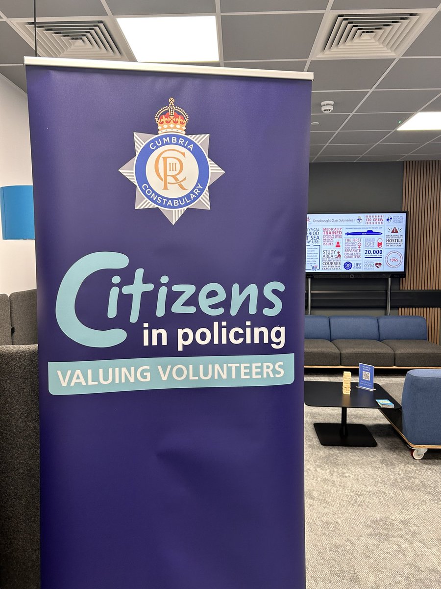 Our Citizens in Policing team are at the Career Inspiration Hub at Portland Walk, Barrow. Come and visit them to find out more about volunteering with Cumbria Police.