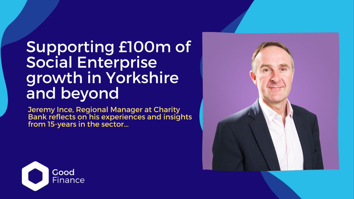 🙌 Jeremy Ince, Regional Manager at @CharityBank, recently achieved the personal milestone of helping charities and social enterprises access over £100m in #socialinvestment. 

Check out his key reflections via this blog from @GoodFinanceUK 

👉 goodfinance.org.uk/latest/post/su…