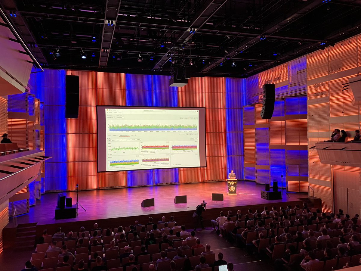 bcamerongain's tweet image. @grafana’s @Kuqd on Explore Logs, includes @nginx search. #GrafanaCon 2024
