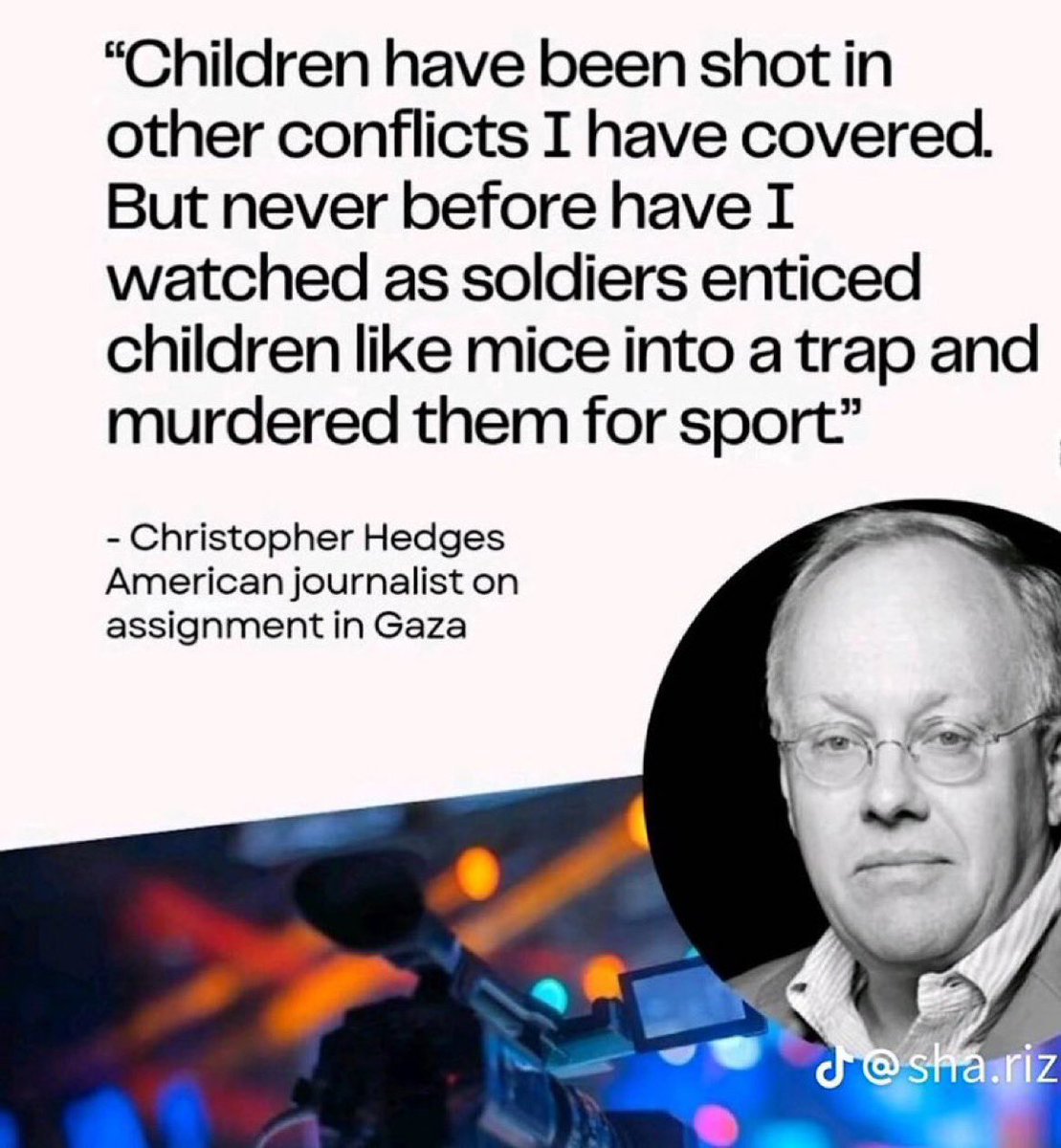 “I watched as Israeli soldiers enticed children like mice into a trap and murder them for sport”…🇵🇸💔