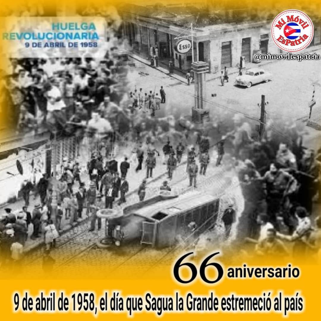 Rebeldía villaclareña aquel #9Abril de 1958, la lucha de nuestro pueblo, el heroísmo de los combatientes y la certera conducción de #FidelPorSiempre, transformaron una vez mas la derrota en victoria.   Aquel día se luchó y murió por la Revolución. #TenemosMemoria #MiMóvilEsPatria