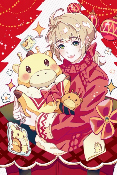 お迎えできたので、りんたくん発売記念のコラボイラスト再掲です!りんたくんが来てくれて嬉しい〜改めておめでとうございます 