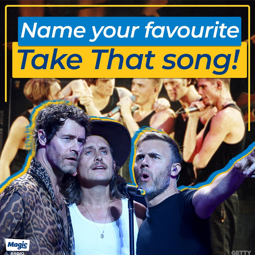 We've all got one 🙋‍♀️💙 Name your favourite Take That song! 🤩💿