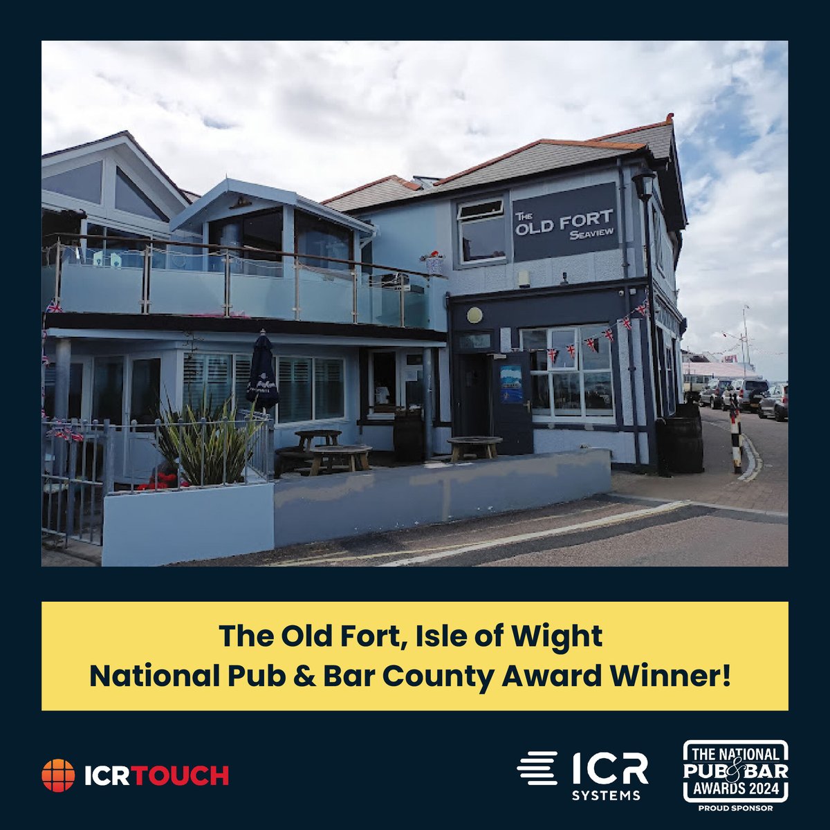 Congratulations to The Old Fort in Seaview for winning one of the National Pub & Bar County awards!🏆

We're proud to be supplying a local winner with our solutions here on the Isle of Wight! 🏝️

#nationalpubandbarawards #weareICRTouch