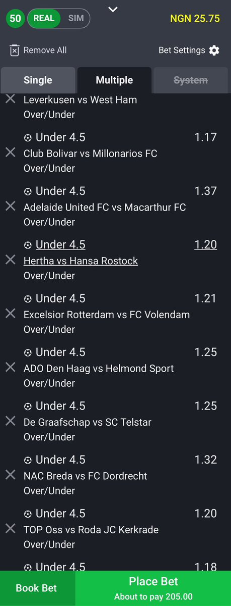Under 4.5 to 80M  is ready 🔥🥶🔥🥶🔥🥶🔥

Give me 2000 LIKES &amp; Follow before o’clock 

The code has being Dropped already 

KICKOFF: soon

If you’re still online Tap Like Button ❤️  
Retweet &amp; Follow

Comment if you miss the game