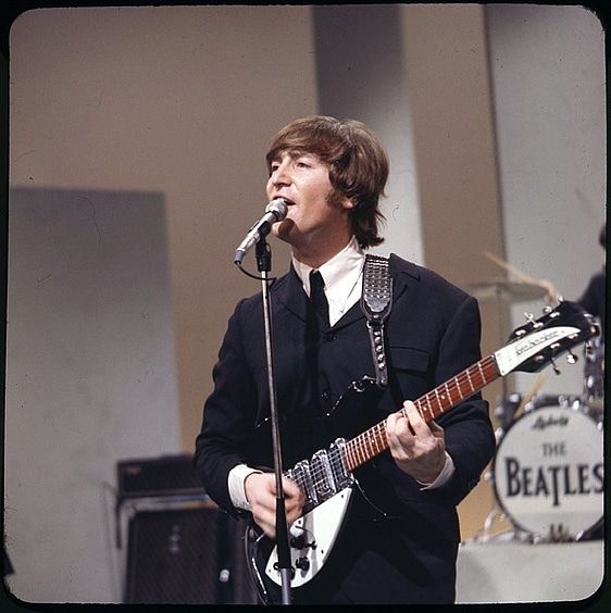 John and his Rickenbacker The #Beatles