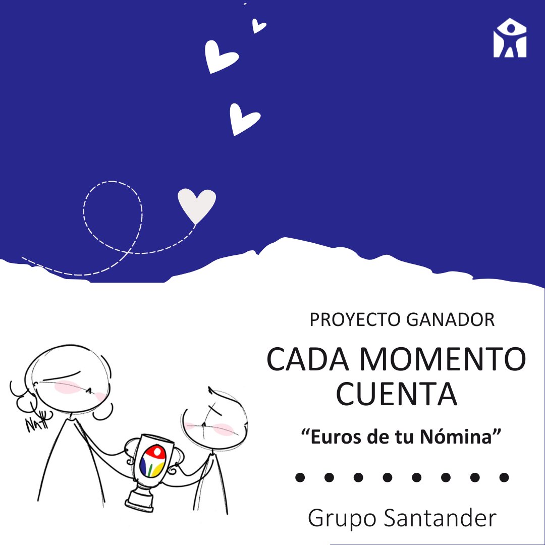 'Cada momento cuenta' iniciativa impulsada por @FundacionPorqueviven y la Asociación ARTAYS, uno de los proyectos ganadores del programa 'Euros de tu nómina' del #gruposantander. GRACIAS Bizum: Donar ONG. Código 33390