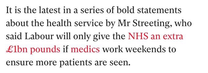 GP practices/Hospitals consist of teams of people working together & to improve access at weekends you need to have more than ‘medics’ - 2-10 extra staff depending on setting Why is Wes picking on Drs? Is this a labour policy? More often than not it’s medics working weekends🤷🏻‍♂️