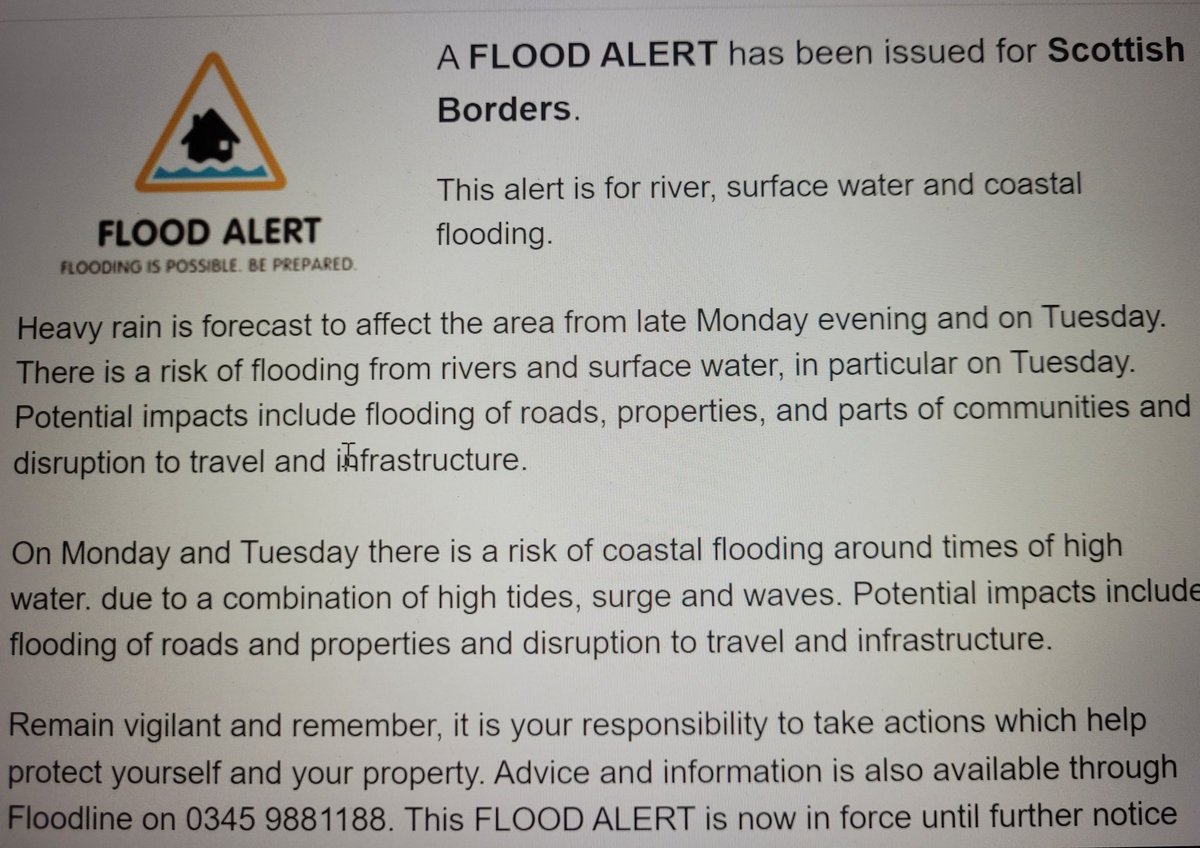 It's still pretty bleak out there, so remember that travelling is likely to take longer. Take care. @ScottishEPA @scotborders