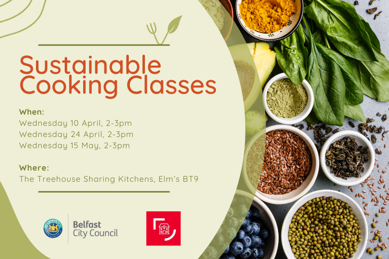 Sustainable Cooking Classes 🧑‍🍳

The @phreportcard Committee, @belfastcc and @qub_accommodation are hosting cooking classes over April and May in the Elm's BT9 Sharing Kitchens 🥦🥕

Click the link to sign up here: events.humanitix.com/sustainable-co… 🔗 #sustainablecooking #QUBSustainability