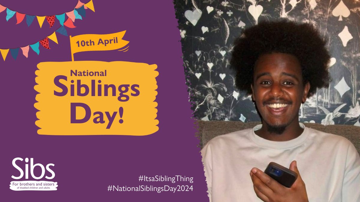 Well what a fantastic #NationalSiblingsDay2024 that was! Thanks to all those who shared their #ItsaSiblingThing We will be carrying on the conversation over the next few days – so come and join in! ICYMI – check out Mohamed’s sibling story sibs.org.uk/mohamed