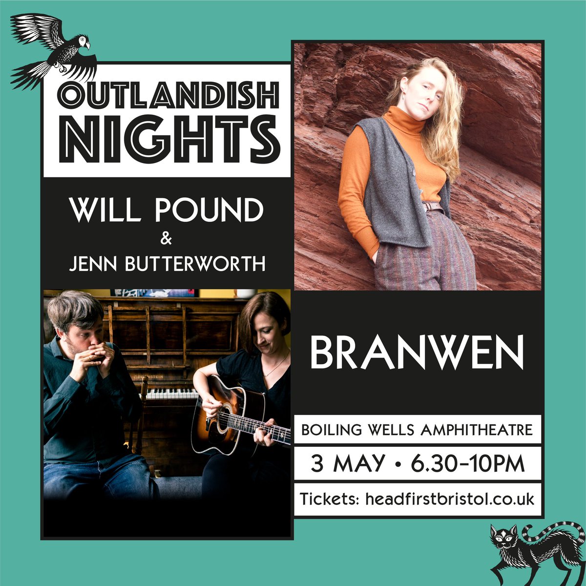 I’m playing in #Bristol next month with @willharmonica - at Boiling Wells Amphitheatre! #bristolfolk #bristollivemusic #outlandishnights