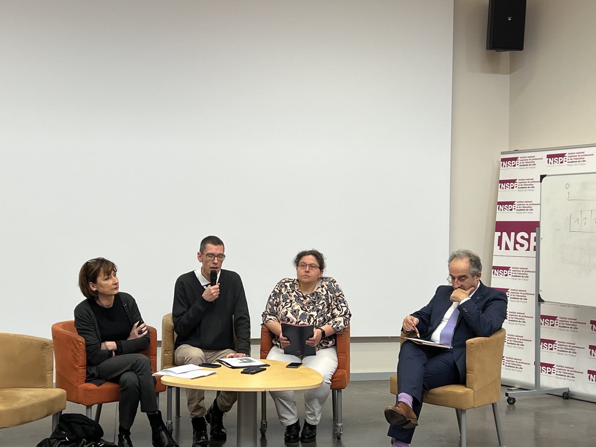 Ouverture de la 8 iem session du cycle des auditeurs par le directeur de l IH2F, la Rectrice de région académique des HF, le directeur de l INSPÉ et la VP de l université de Lille.
#Education#Orientation#AcademiedeLille.