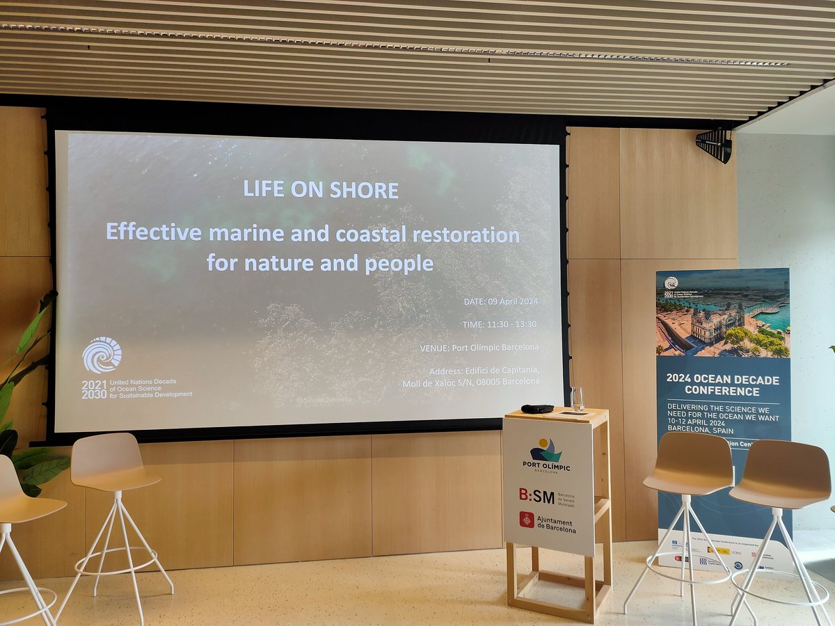 Excited to be at our #h2020 #sisterproject satellite event 'Life on Shore: Effective Marine and Coastal Restoration for Nature and People' at the #UNOceanDecade with @MARCOBOLO_EU @oceancitiz @FutureMares @WetlandsIntEA @KelpAlliance and NGO Hahatay! #AtlanticAll