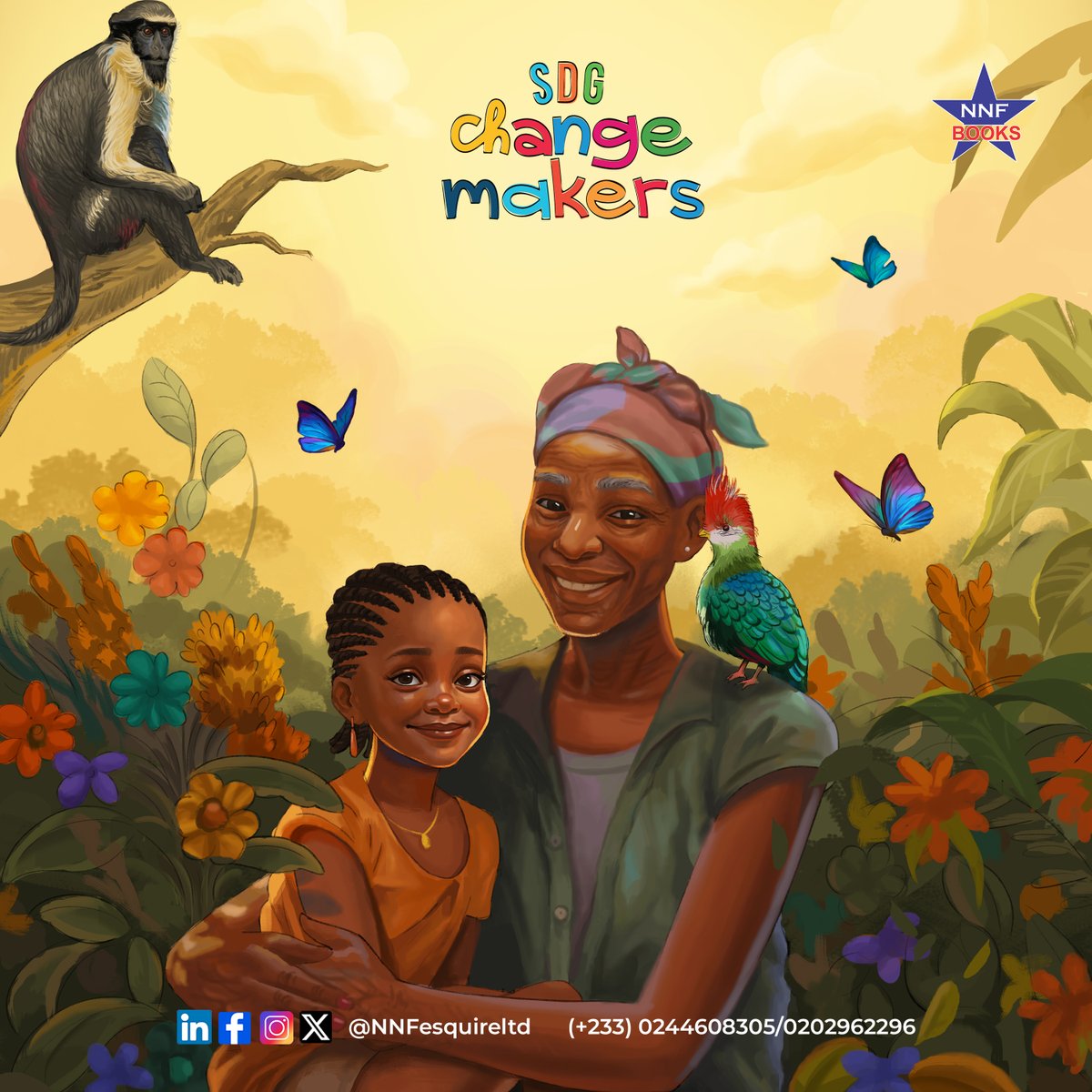 The Forest is a Wave of Disappearing Songs
When Akroma’s great-grandmother dies she dreads the changes and surprises that come after.
Akroma’s story, set against the backdrop of change and challenges, intertwines with several SDGs,...

#SDGStories #SDGChangemakers #TeachSDGs