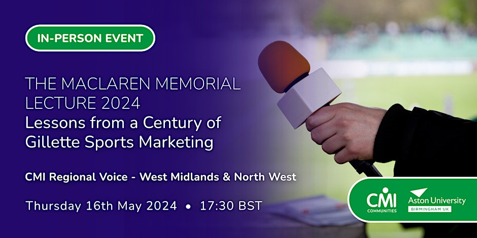 The secrets of sports marketing. 🗓️Join CEO Gary Coombe at The MacLaren Memorial Lecture 2024, as he reveals Gillette's success, from the World Series special razors to partnerships with legends like David Beckham and Roger Federer. Book your tickets 👉bit.ly/3VLDTki