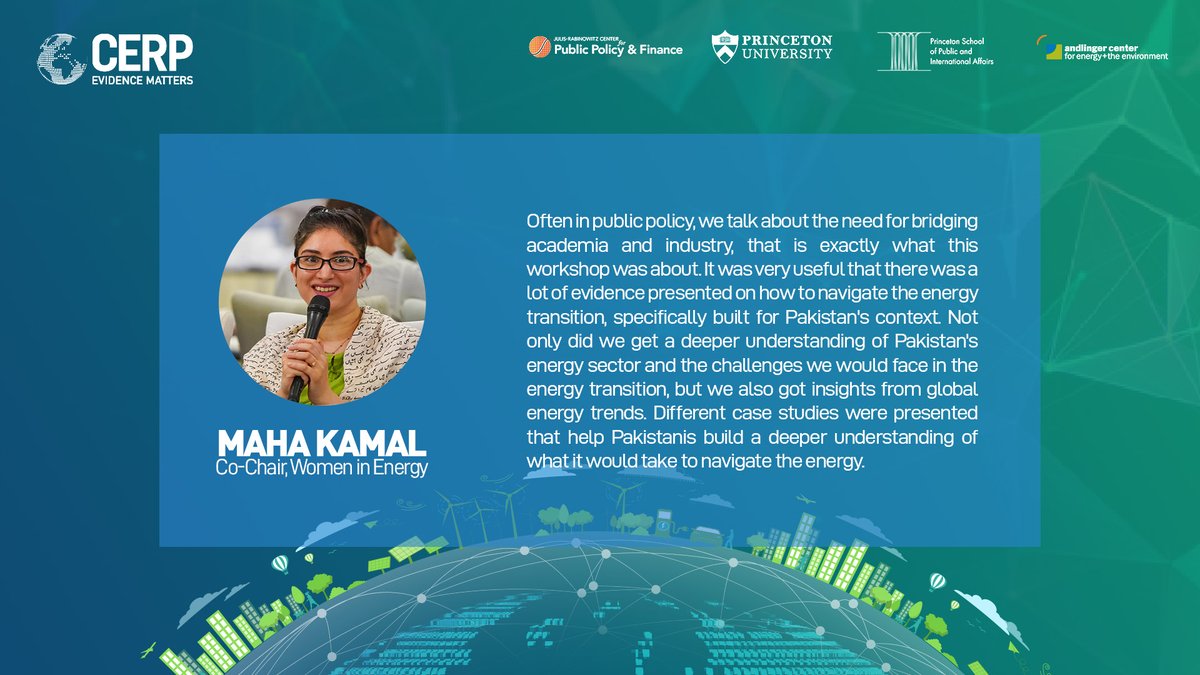 CERP (@cerpakistan) on Twitter photo Alumni Spotlight: Hear what MahaKamal , Co-Chair, Women in Energy has to say about Navigating the Energy Transition for a Sustainable Future in Pakistan: Edition I.
Early Bird Deadline: Apr 15, 2024
Registration Deadline: May 1, 2024
<a href="/emeskay/">Maha Kamal</a> Alumni Spotlight: Hear what MahaKamal , Co-Chair, Women in Energy has to say about Navigating the Energy Transition for a Sustainable Future in Pakistan: Edition I.
Early Bird Deadline: Apr 15, 2024
Registration Deadline: May 1, 2024
<a href="/emeskay/">Maha Kamal</a>