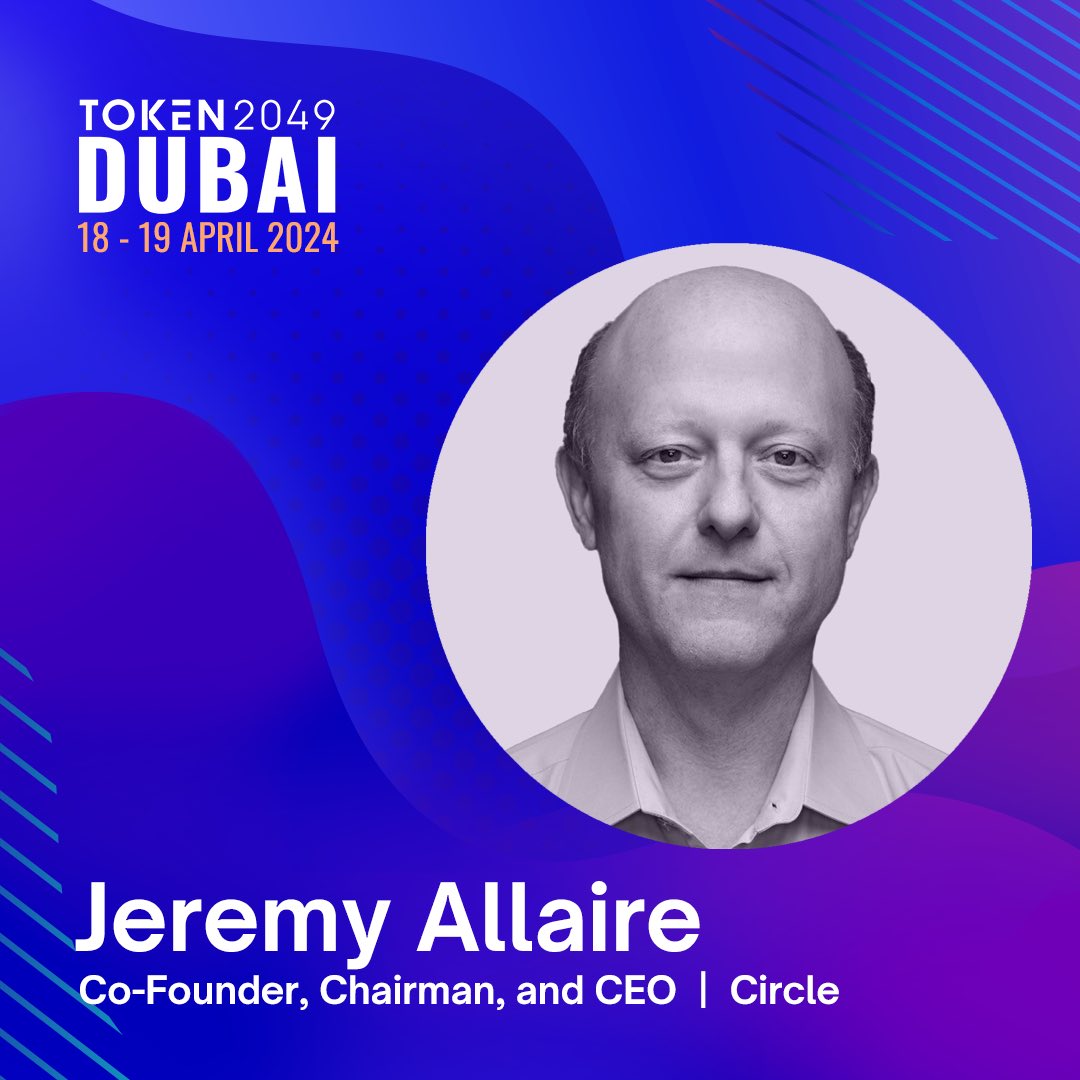 Excited to be in Dubai next week for #TOKEN2049