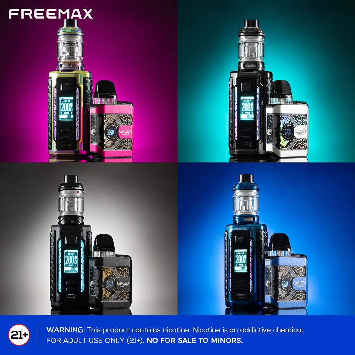 Which combo do you prefer? 🤔
.
.
.
.
.
Warning: This product contains nicotine. Nicotine is an addictive chemical.
Must be 21+.
-
#freemaxvape #freemaxtech #galexprokit #rgblighting #podsystem #podmod #maxus3 #galexnano2 #maxus200w