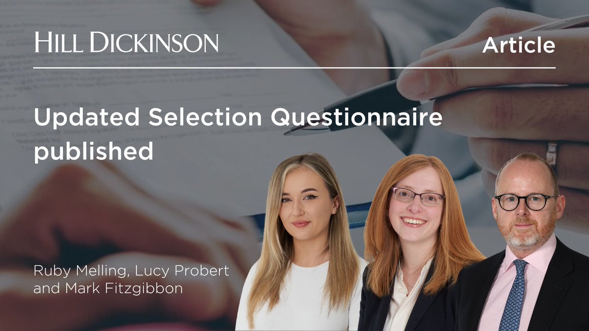 'Contracting Authorities should be advised that the new SQ must be implemented by 27 June 2024.' Ruby Melling, Lucy Probert and Mark Fitzgibbon provide a concise update on PPN 03/24, published on the 27 March 2024. More here: hilldickinson.com/insights/artic… #PPN…