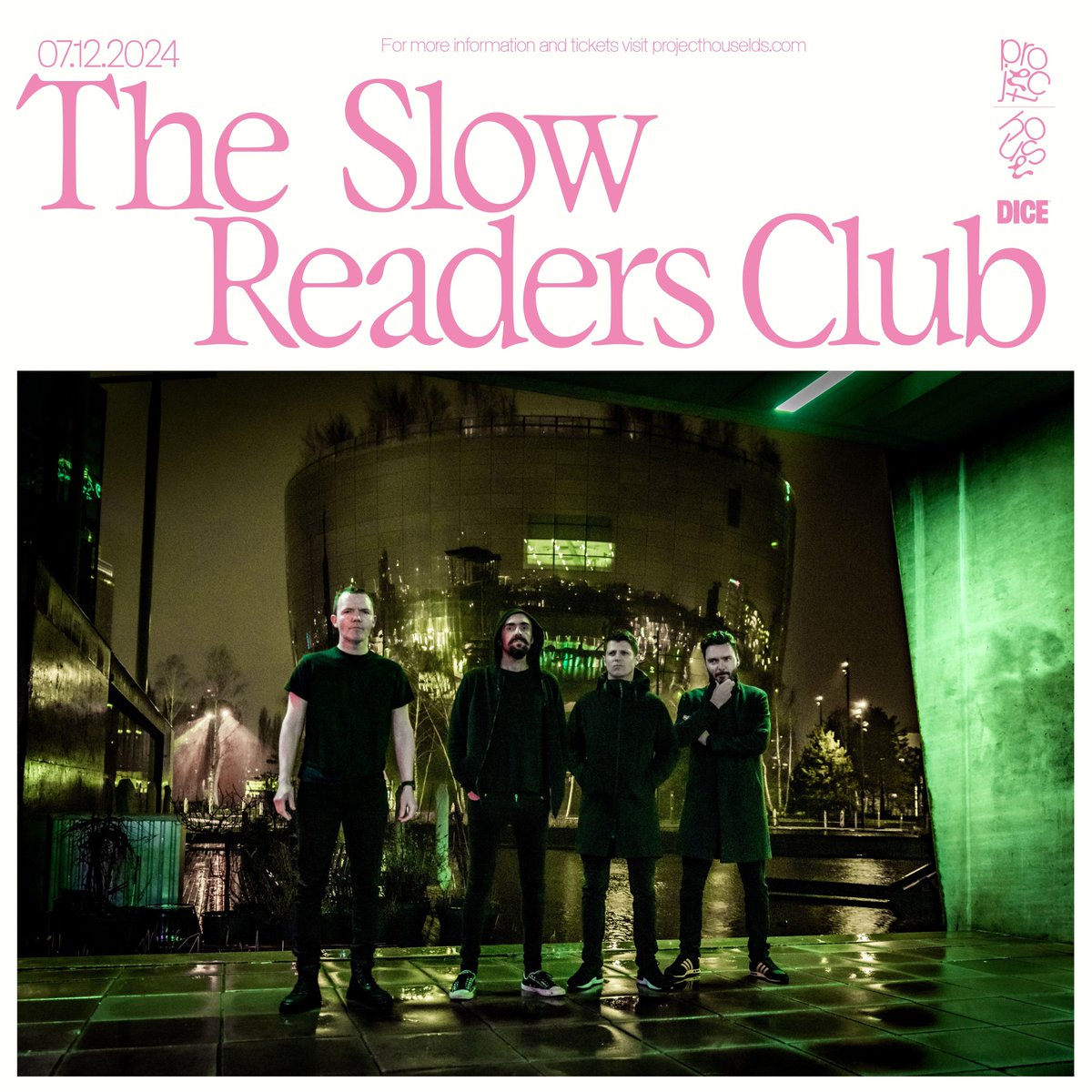 New Show: SJM Concerts presents Manchester's @slowreadersclub, 07.12. Tickets on sale 12.04 at 10am. To set a reminder, head to the link below. buff.ly/3VTZSWm