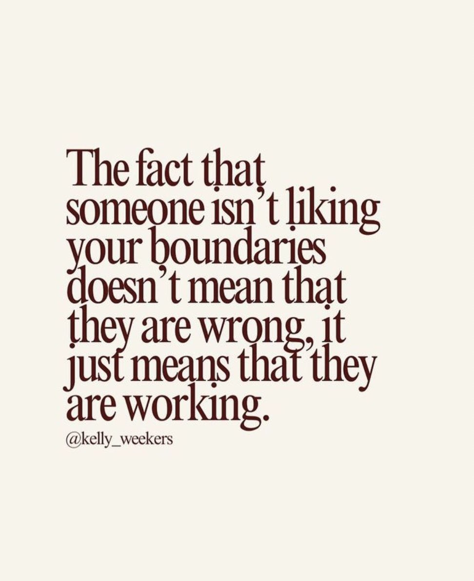 Boundaries are not made for ‘them’, they are there for YOU. Your safety, your peace, your sanity, your clarity, your comfort. So don’t make it about them. #authenticity #personalGrowth #selfcare