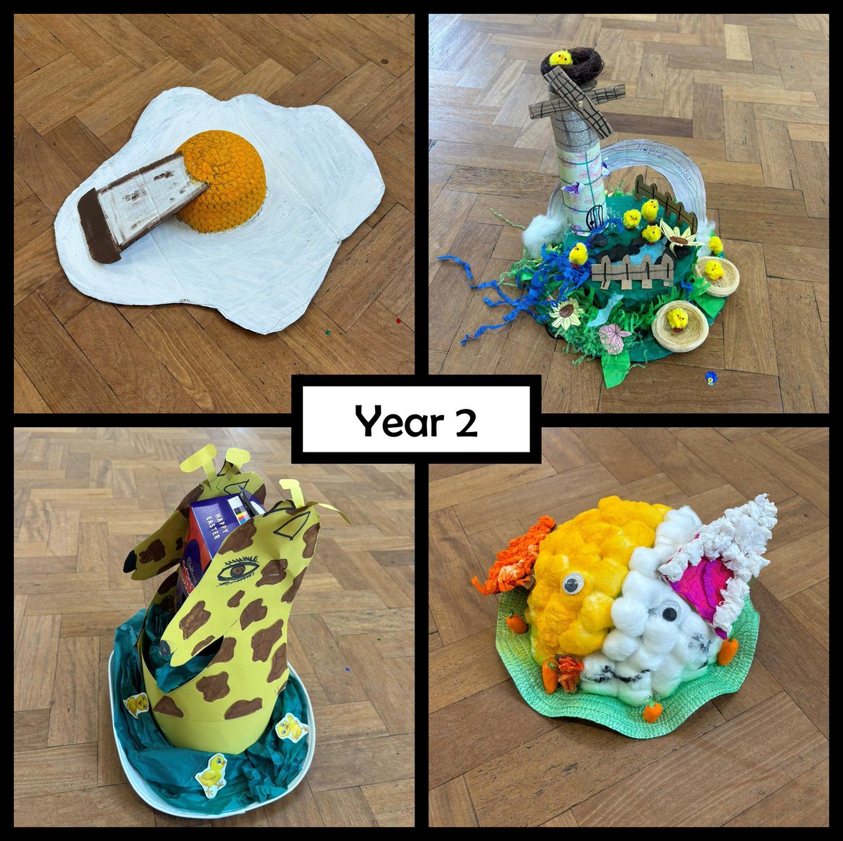 Here are our Key Stage 1 Easter bonnet competition winners!🥇 Congratulations to: Ibrahim, Eliza, Ayaan and Riley (R) Poppy, Sufyan, Noriel and Anna (Yr1) Isaac, Sophia, Anaya and Luella (Yr2) Well done to all who took part, your bonnets were all amazing 👏