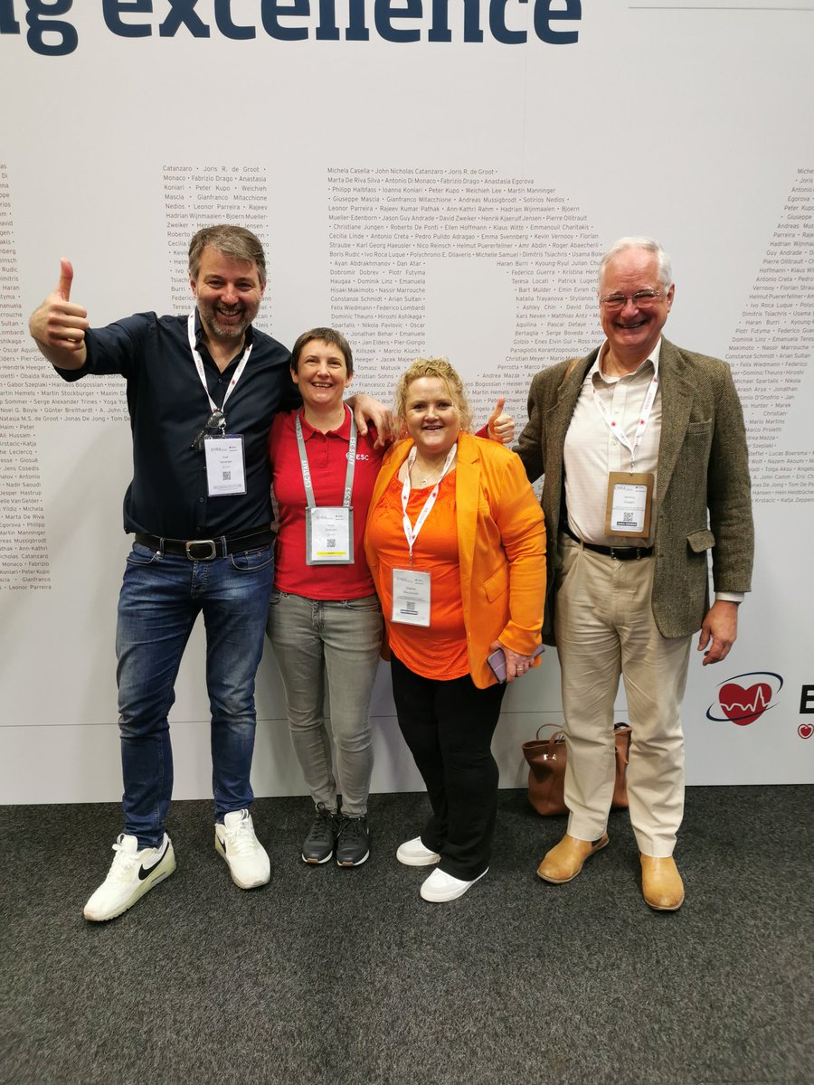 #ESCPatientForum delegation on last day of #EHRA2024 (@AVerstrael, @SharonM02406779 & Jeremy Dwight). We had a blast! 😃 Safe travels home, everyone, and see you in Vienna 2025 🤟