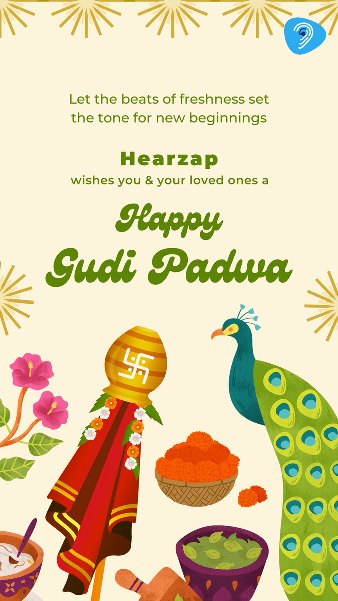 Hearzap wishes you a Happy Gudi Padwa #GudiPadwa #GudiPadwa2024 #Hearzap
