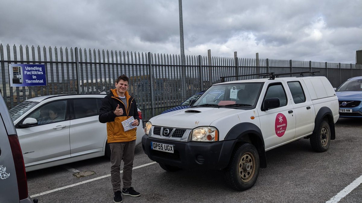 Our experiment has started it's journey from Brighton back to Bordeaux.  Safe travels to Nicolas and Marco 🛻 ⛴️ 🛻