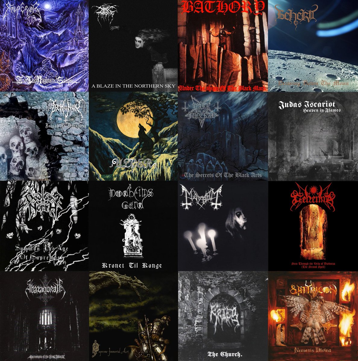 Greatest #BlackMetal Albums of my All Time