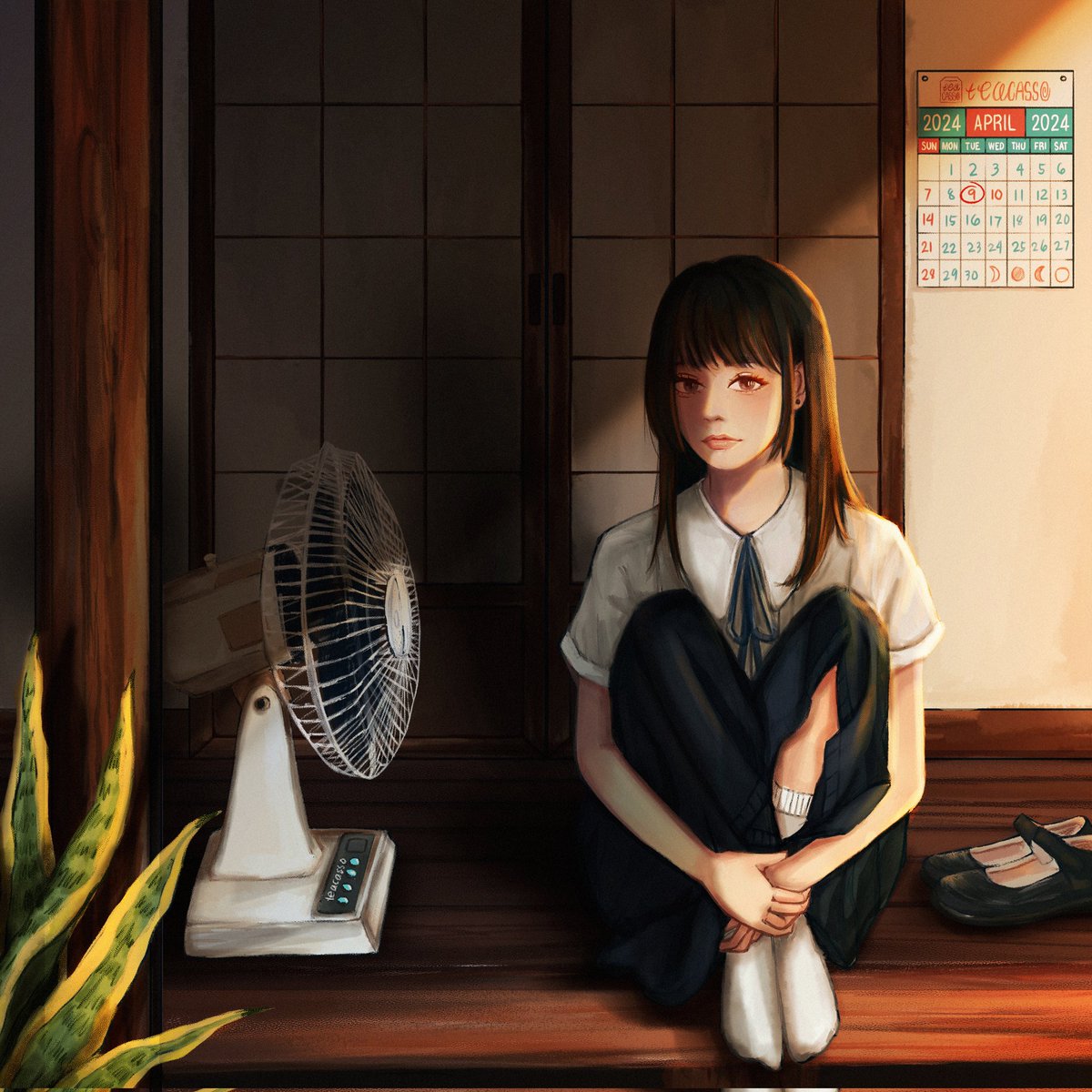 _teacasso's tweet image. the days feel longer in summer

•✧•
after a long hiatus, i'm back! hopefully, i'll be active again in posting more artworks ♡