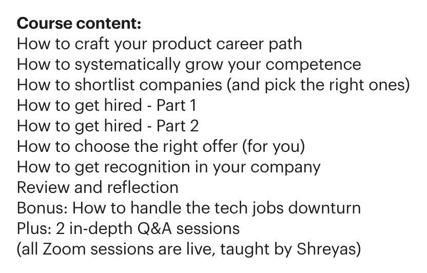 realDannyHakim's tweet photo. For ambitious product folks who want to make more **intentional** career decisions sign up to @shreyas 's course

I'm not currently job hunting yet found the lessons have already had a +ve impact

BONUS: meet awesome product people from around the world

https://t.co/ZweA9RSFtI https://t.co/g5dp7zxRvF