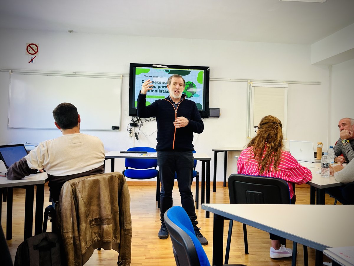 Hoy empezamos nuestro curso "Competencias Verdes Sindicales 🌱" con personas de UGT de todos los territorios con nuestro formador Javier Vaquero. 

Desde el área formamos para poder seguir avanzando en la transición ecológica justa, para que nadie se quede atrás 👷🏼‍♀️👩🏽‍🔧

@UGTenVERDE
