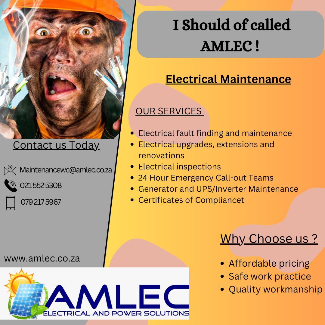 Amlec Electrical Western Cape tweet media