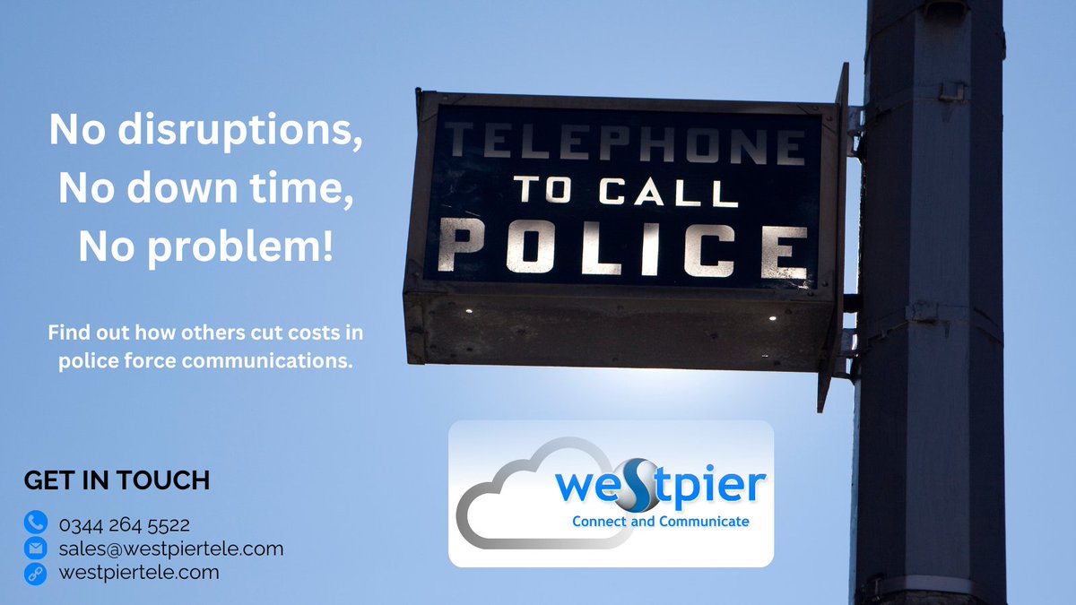 Every second matters for emergency services. West Pier Telecom Ltd offers 'Five 9s' service for 99.999% uptime in communication. No disruptions, ensuring efficiency &amp; reliability for police and government. Let's make communication worry-free. 🚓🚨

bit.ly/3JsxHH0 🌐