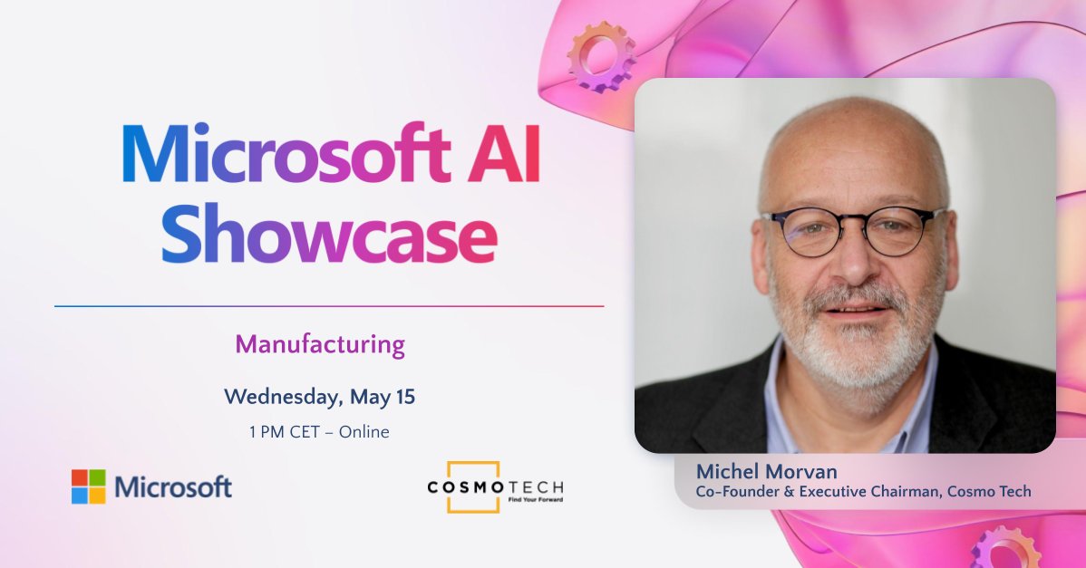 At the #MicrosoftAIShowcase – Manufacturing event, you get a front-row seat to see how we’re using the power of AI to transform the world of manufacturing. Join us virtually to explore solutions boosting operational efficiency, lower costs & more. hubs.ly/Q02sdnnL0