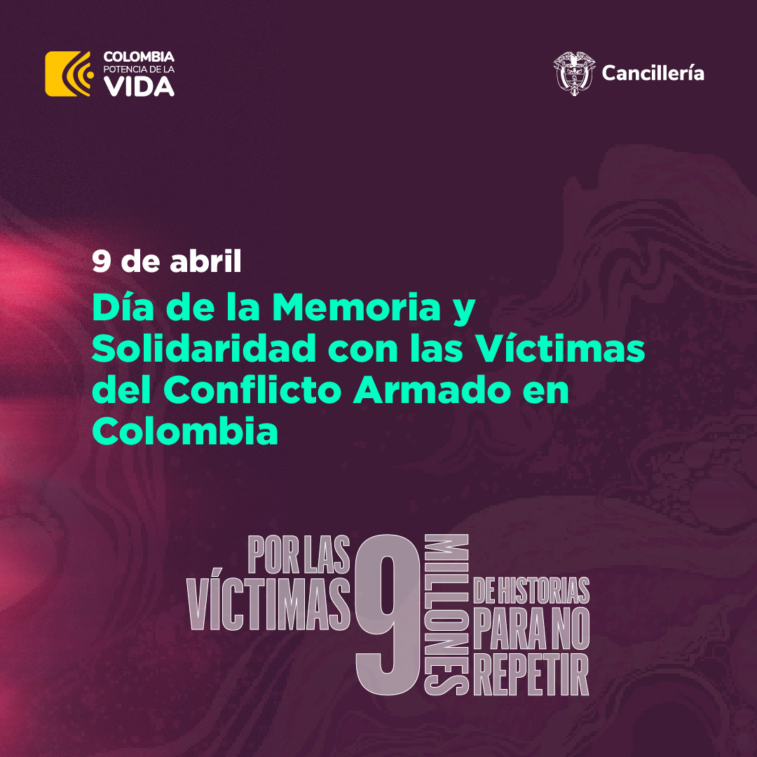 🕊️ Hoy conmemoramos el Día Nacional de la Memoria y Solidaridad con las Víctimas del Conflicto Armado Una fecha para reconocer y honrar a millones de personas que han sufrido las consecuencias de la violencia en Colombia #HoyLasVíctimas 🫂