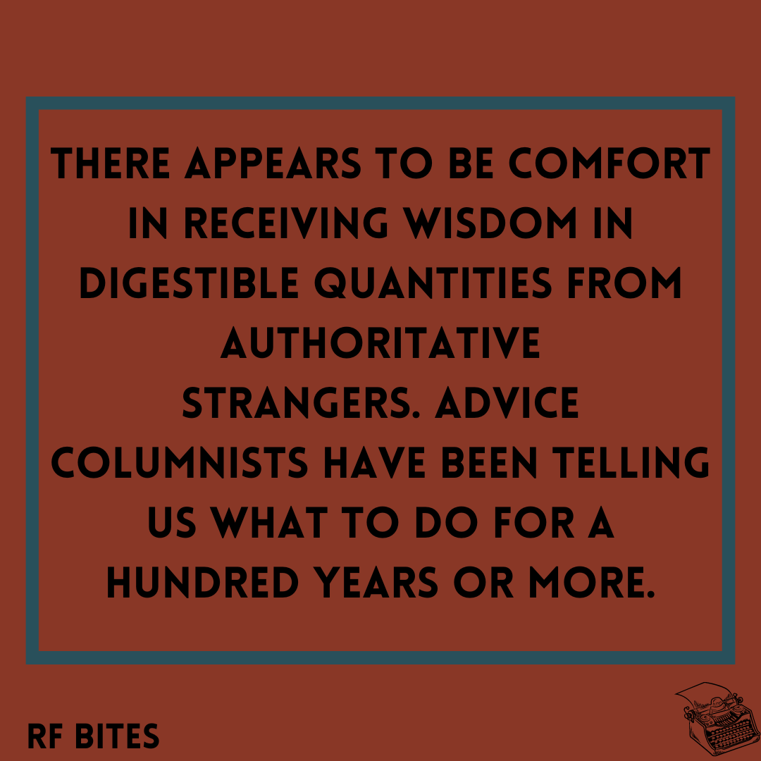 Morning! The early bird catches the eggs in one basket...or something like that. If you like being bossed around by wall signs telling you to Live Love Laugh or whatever, you'll love this little bit of nonfiction from Erin Ruble. It's 'Aphorisms' and it's out Sunday!